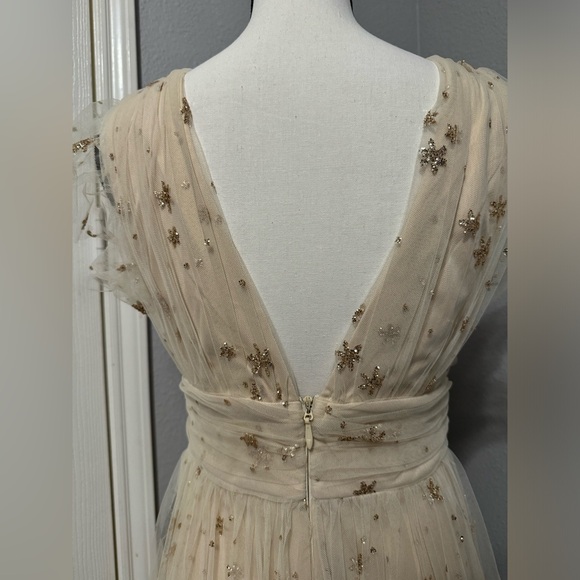Y Starry Glitter Mesh Dress